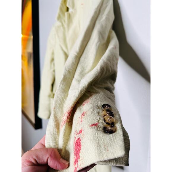 CLUB MONACO Light Green Slight A-Line Silhouette Single Button Closure Blazer 14 - Picture 6 of 10